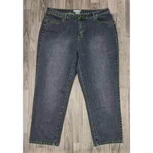 L.A. Blues Plus Size 3 Short Pockets Wilshire Straight‎ Leg Denim Jeans